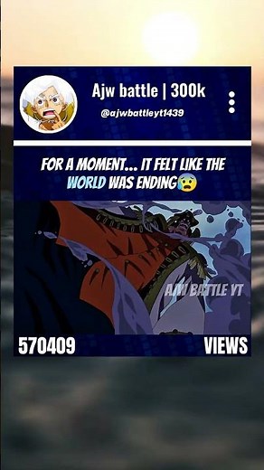 For a Moment… It Felt Like the World Was Ending😰 #onepiece #whitebeard