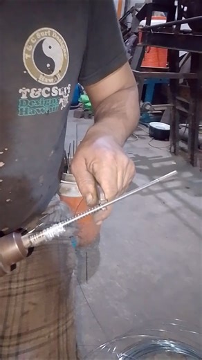 This is drill machine spring and fall boat #springmaking