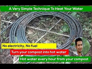 Compost water heating system: Zero Energy water heater: Best way of getting regular hot water