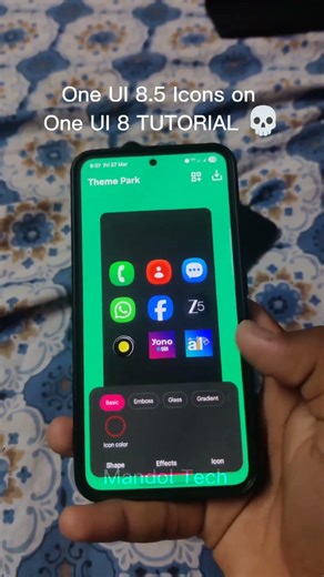 One UI 8.5 Icons on One UI 8 TUTORIAL #samsung #oneui8 #tech #tutorial