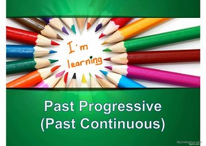 Past progressive (continuous) tense