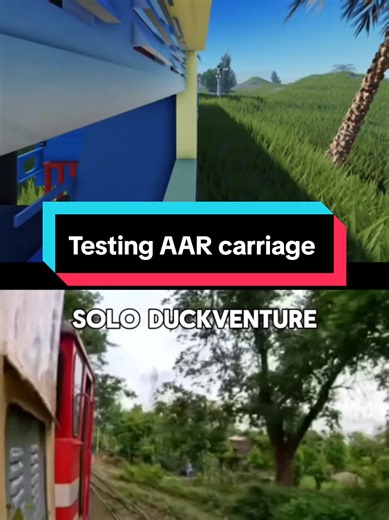 Recreating ‌@soloduckventures.yt and testing AAR train carriage