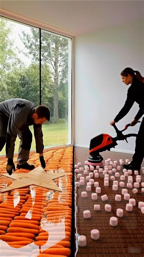 THIS FLOOR IS JUST INSANE 😱 Luxury Carrot Vs Chocolate Epoxy Floor"