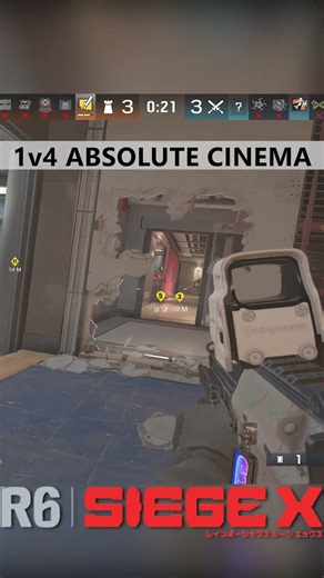 reload cancel almost ruin this 1v4 #r6siege #rainbowsixsiege #r6le #gaming