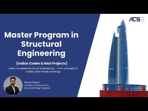 Structural Engineering Course Online | Master RCC Design (IS, ACI Codes) | ETABS Full Training