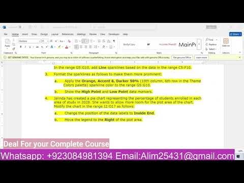 New Perspectives Excel 365 | Module 4: SAM Project B Pacific Crest College