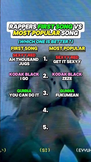 Rappers First Song vs Most Popular Song 👀🔥