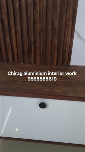 Aluminium TV unit work in Shimoga #alluminium #interiordesign