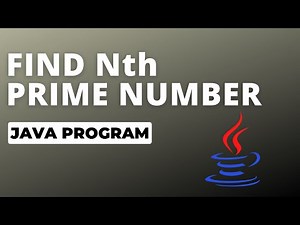 Nth prime number in Java program | java | prime number | #coding #java #prime