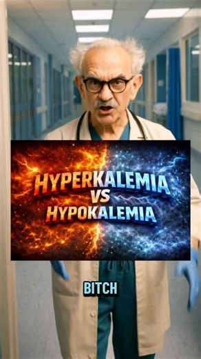 Rude Anatomy | ⚡ HYPERKALEMIA vs HYPOKALEMIA 🫀 Potassium controls resting membrane potential. Too high or too low → cardiac conduction gets unstable. 🔥... | Instagram