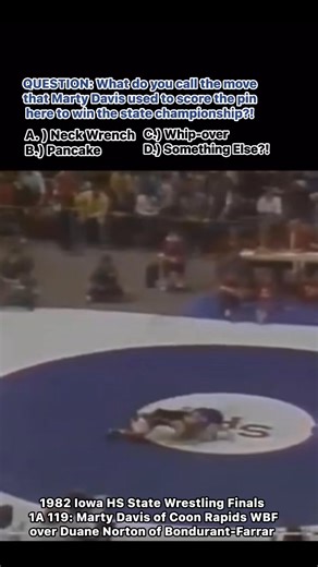 QUESTION: What do you call the move that Marty Davis used to score the pin here to win the state championship?! | The Pin Doctors