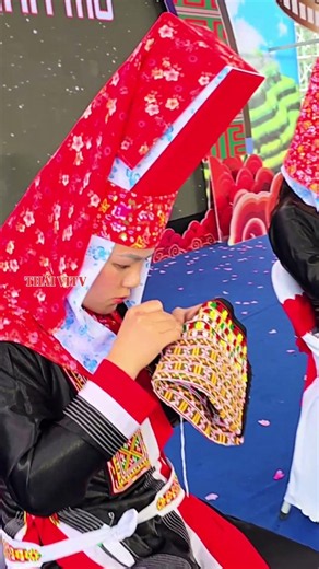 Bàn Tay Khéo Léo Của Phụ Nữ Dao Thanh Phán_Thi Thêu_Ngày Hội Kiêng Gió_THÁI VITV