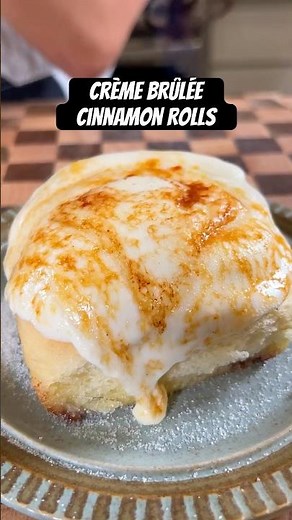 Perfect Crème Brûlée Cinnamon Rolls 🤤 #dessert