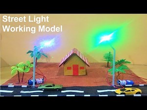 street light working model making | diy | science project | best out of waste | LED | howtofunda