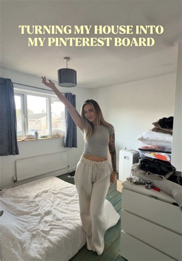 Turning my house into my Pinterest board🤍 time to start my favourite room in the house, finally bedroom Reno time!!🥹🤎 #pinterest #housereno #housedecor #bedroommakeover #housemakeover @dusk.com @Online Carpets @B&Q