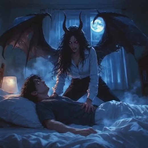 AI Fantasy Art | Anime | Mythical Art on Instagram: "Sleep paralysis demon #romance #sleepparalysisdemon #darkart #HorrorAesthetic ✨ Created using PixeroAI 🔗 Try it here: https://pixero.ai?fpr=niko58"