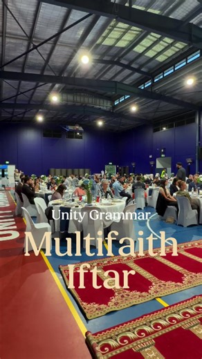 Last night was Unity Grammar’s Annual Multifaith Iftar in partnership with @humanappealaustralia . We welcomed students, teachers and community members from different faith backgrounds to sit together and break fast. In a time where differences are often highlighted, it is powerful to instead choose understanding, conversation and collaboration. Real unity begins when people are willing to sit at the same table, listen, and learn from one another. Our faith teaches us to honour those who join us