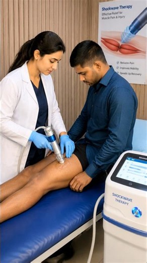 Thigh Muscle Pain Relief with Shockwave Therapy | Fast Recovery Treatment Physiotherapy #painrelief