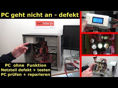 PC geht nicht an - defekt - ohne Funktion - PC reparieren - Reparatur - [4K Video]