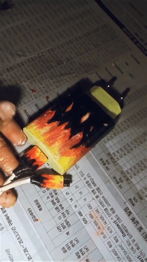 Flame Painted Charger 🔥 | DIY Art on Old Charger