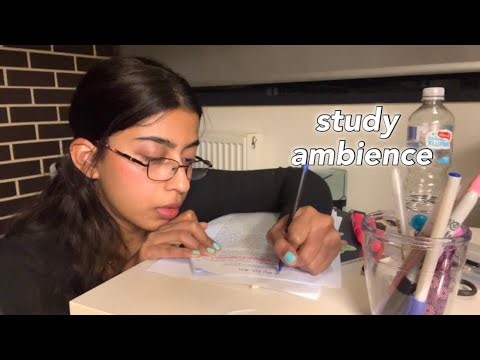 Library Ambience ASMR 📝 pov study with a friend (stationary sounds)