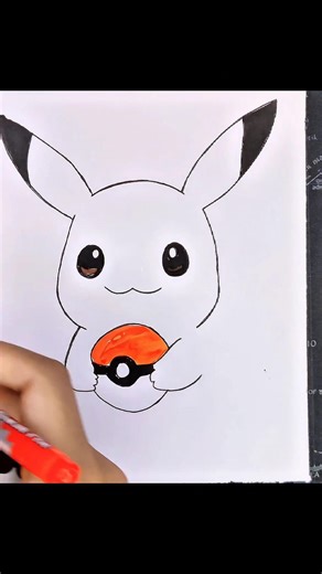Draw Pikachu in Minutes #drawing #shorts #tutorial
