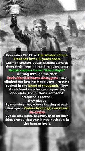 On Christmas Eve 1914, Enemies Put Down Their Guns and Played Football in No Man's Land #history