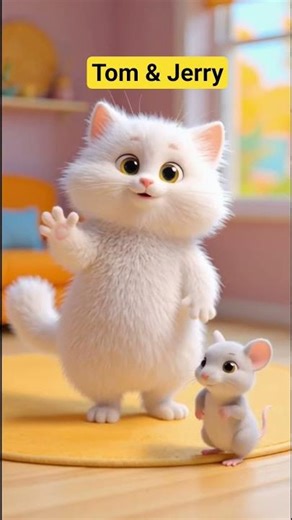 Tom 😺 & Jerry 🐭 #shorts #cat #mouse#Ai town
