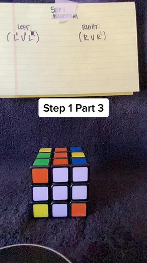 Video 4- Step 1 Part 3 “White corners” #rubikscube #rubikscubesolve #fyp #foryoupage