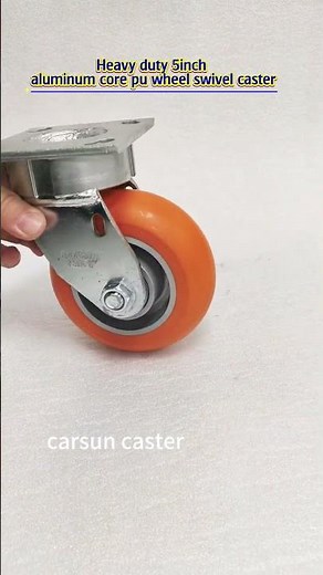 Heavy Duty Industrial Casters 5Inch Aluminum Core Polyurethane PU Wheel Swivel Caster #casters