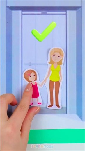 🌟 Be a SMART elevator rider! Follow the rules & stay SAFE! 🛗💡 #Shorts #Kids