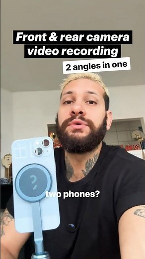 How to record with front and rear camera at the same time | Two-angle phone setup