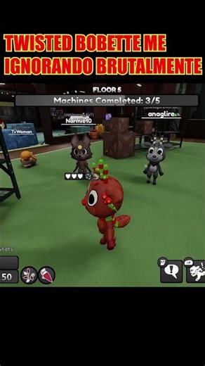 TWISTED BOBETTE ME IGNOROU! #dandysworld #roblox #fyp #update