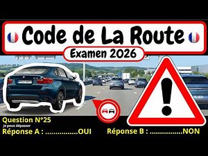 ✅ TEST GRATUIT DU CODE DE LA ROUTE 2026 🚗 #187