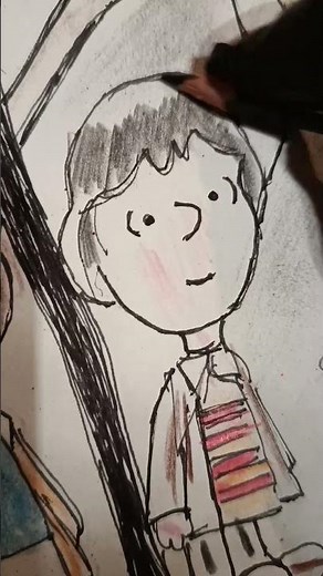 Tutorial make Drawing Stranger Things 🔴⚫