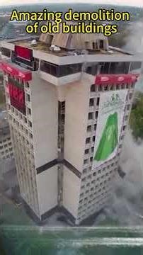 Amazing demolition of old buildings#teardown #satisfying #oddlysatisfying #blasting #fyp #asmr #usa
