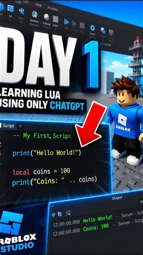 Day 1 of Learning Lua Using ONLY ChatGPT