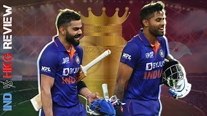 Suryakumar Yadav led India to a strong target that was a mountain too high for Hong Kong's batting line-up to climb. India finish top of their group in the Asia Cup, but let's look at the players that shone, how that affected our My11Circle fantasy picks, and just how good it was to see Virat Kohli hitting those sixes again, in today's Betway #AakashVani in association with My11Circle. | Aakash Chopra