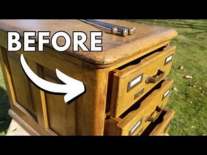 Ep. 87 RESTORATION of Valuable Carnegie Library Card Catalog
