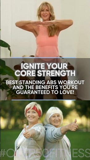 Burn Belly Fat Fast! Best Standing Abs Workout you'll love! 💖 #shorts