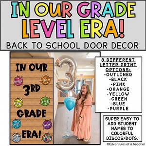 In Our Grade Level Era | In Our Best Year Ever Era|Back to School Door| Bulletin