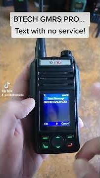 BTECH GMRS PRO... text with no service!
