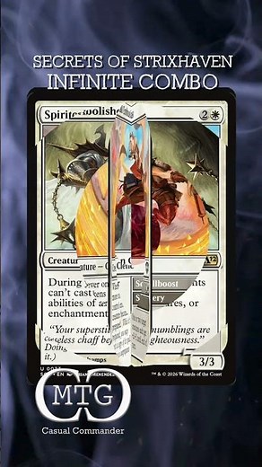 Secrets of Strixhaven Infinite Combo - MTG Casual Commander #mtg #secretsofstrixhaven #combo #fyp