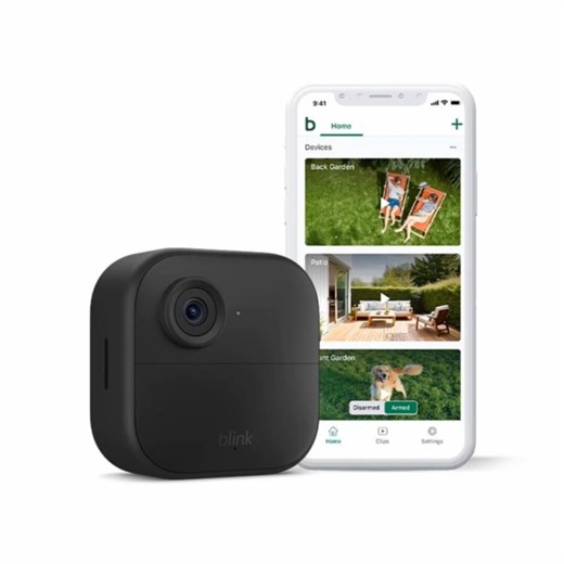 Blink Outdoor 4 Wireless HD smart security camera, 2 years battery life, enhanced motion detection