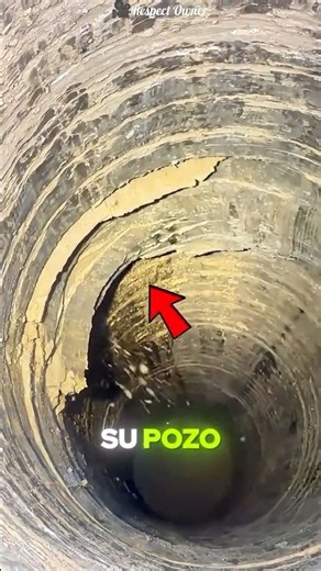 La tierra de su pozo se cayó en plena noche!