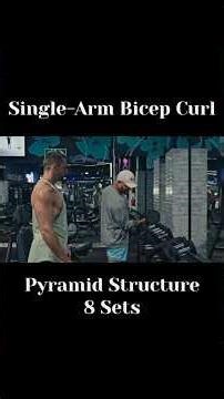 Single-Arm Pyramid Curls #bodybuilding #biceps #bicepworkout #bicepexercise #musclebuilding #muscle