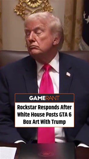 Rockstar issues an official response to the White House's bizarre attempt at attaching itself to the Grand Theft Auto 6 cover reveal. Full story at the link in bio. 🔗 Follow @gamerantofficial for everything gaming! 👾🎮️ #gaming #videogames #gamingcommunity #gamer