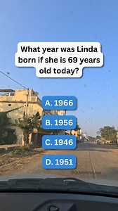 What year was Linda born if she is 69 years old today? 📅 #BrainTeaser #Search #PuzzleGame | Quiz With Kunal