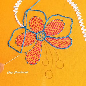 2.8K views · 21 reactions | Hand Embroidery Designs Patterns Tutorial,Phulkari Borderline Embroidery,Nokshi Kantha Stitch #ruphandicraft #handembroidery #reelsfbシ #shorts | নকশী পল্লী | Facebook