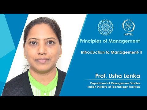 Lecture 2 : Introduction to Management-II